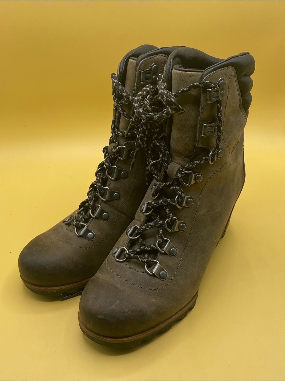 Sorel Women's Brown Lace-Up Leather Outdoor Boots - Picture 4 of 4